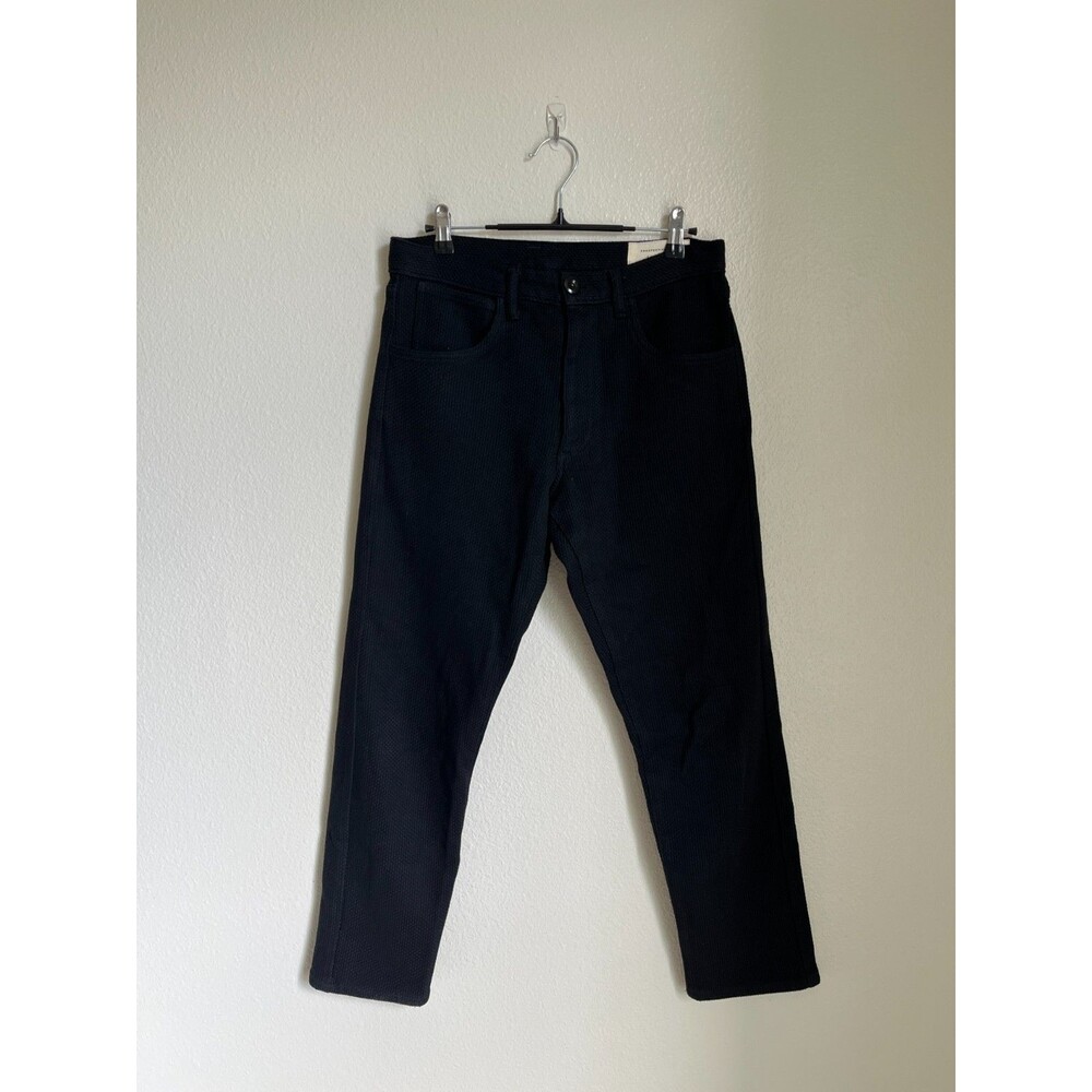 Prospective Flow Everflow K-410 Textured Knit Tapered Trouser in Black Size 28